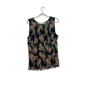 💥Bobbie Brooks floral boho tank top size XL